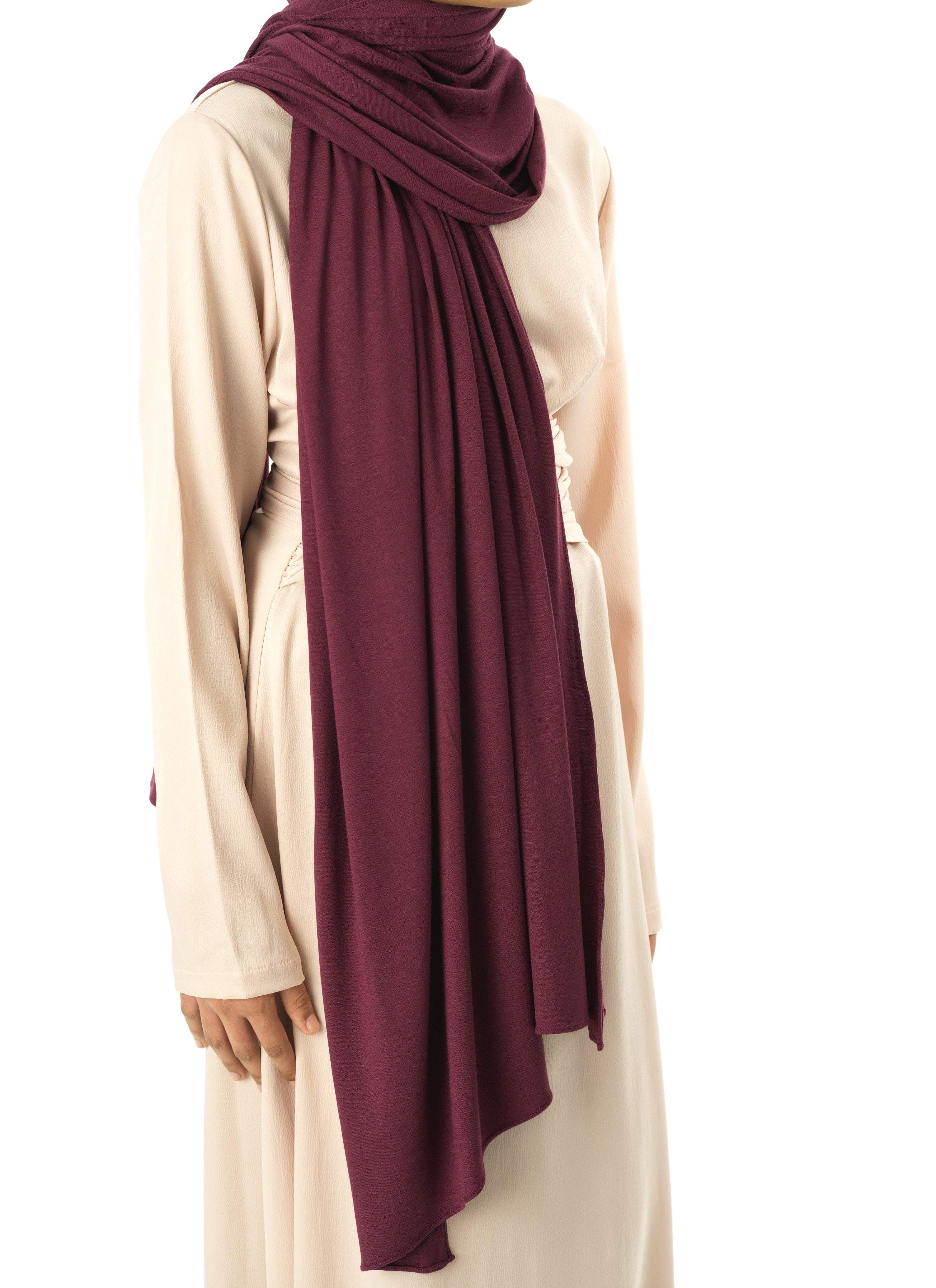 Eggplants Premium jersey hijab Kabayare