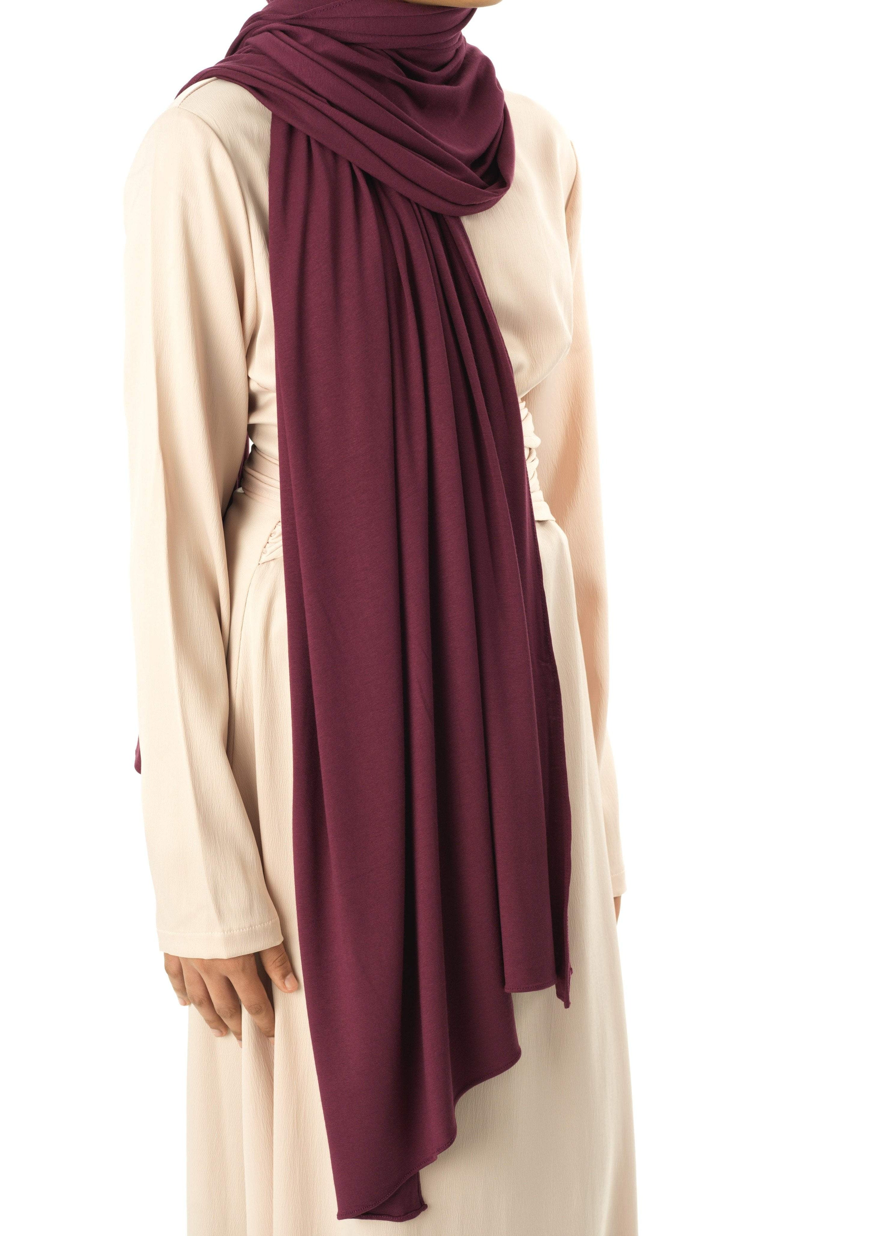 Eggplants Premium jersey hijab Kabayare