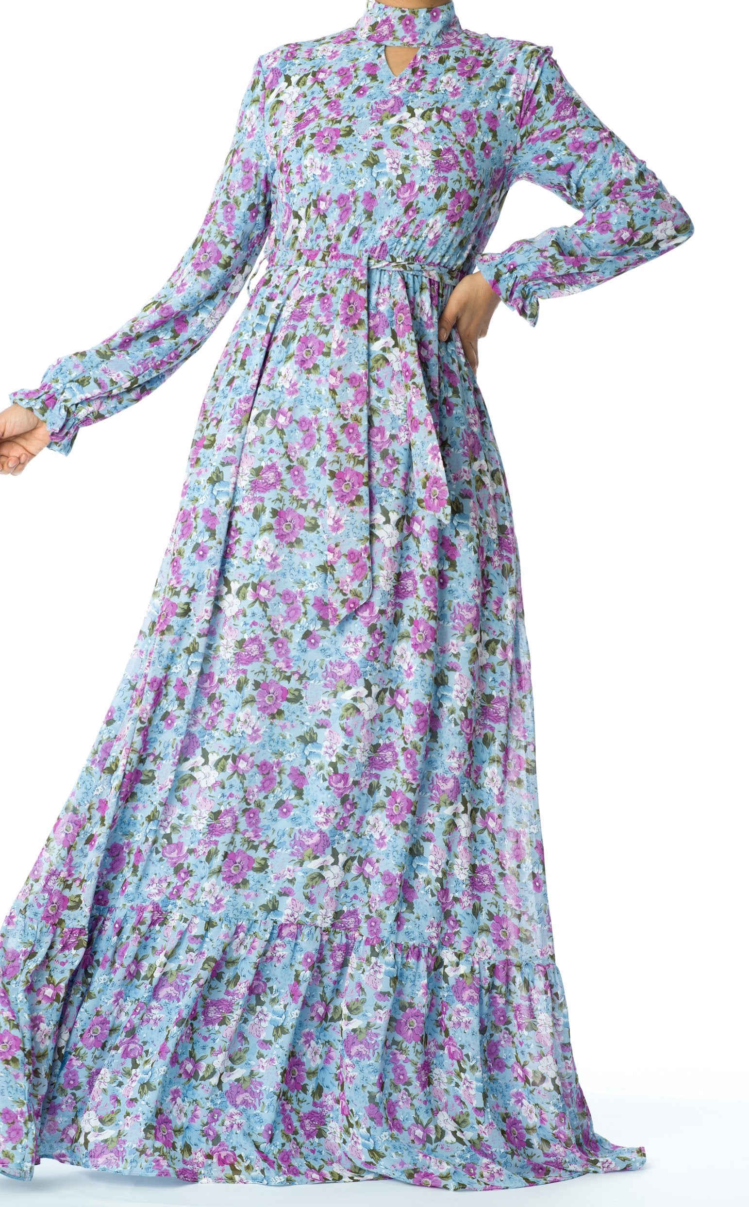 Elegant florals romance Maxi dress Kabayare