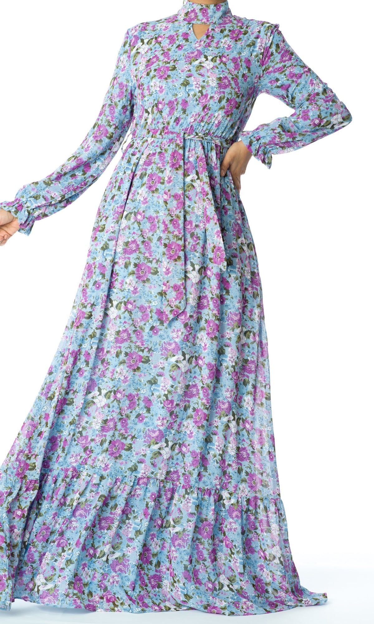 Elegant florals romance Maxi dress Kabayare