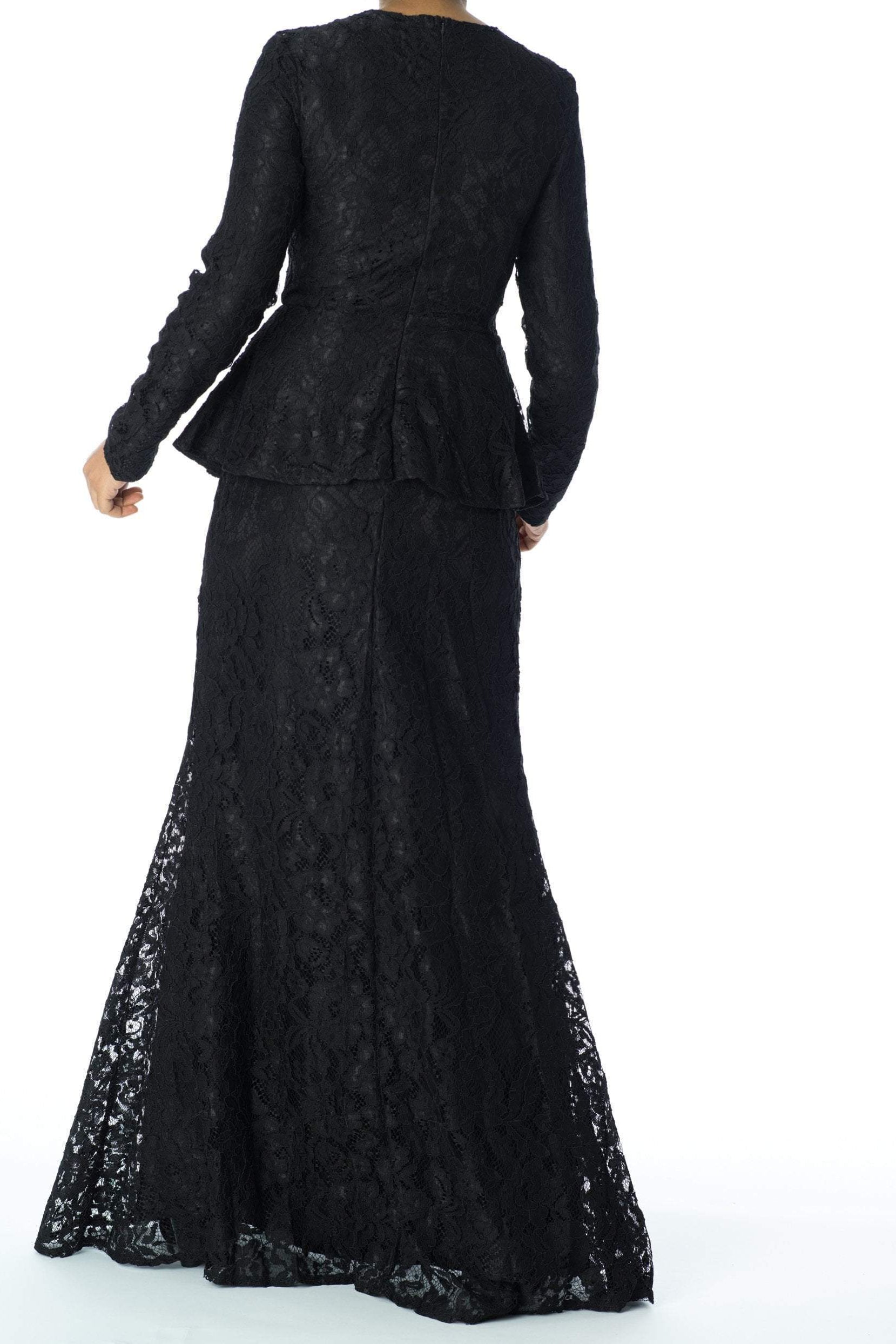 Elegant Lace peplum Dress Kabayare