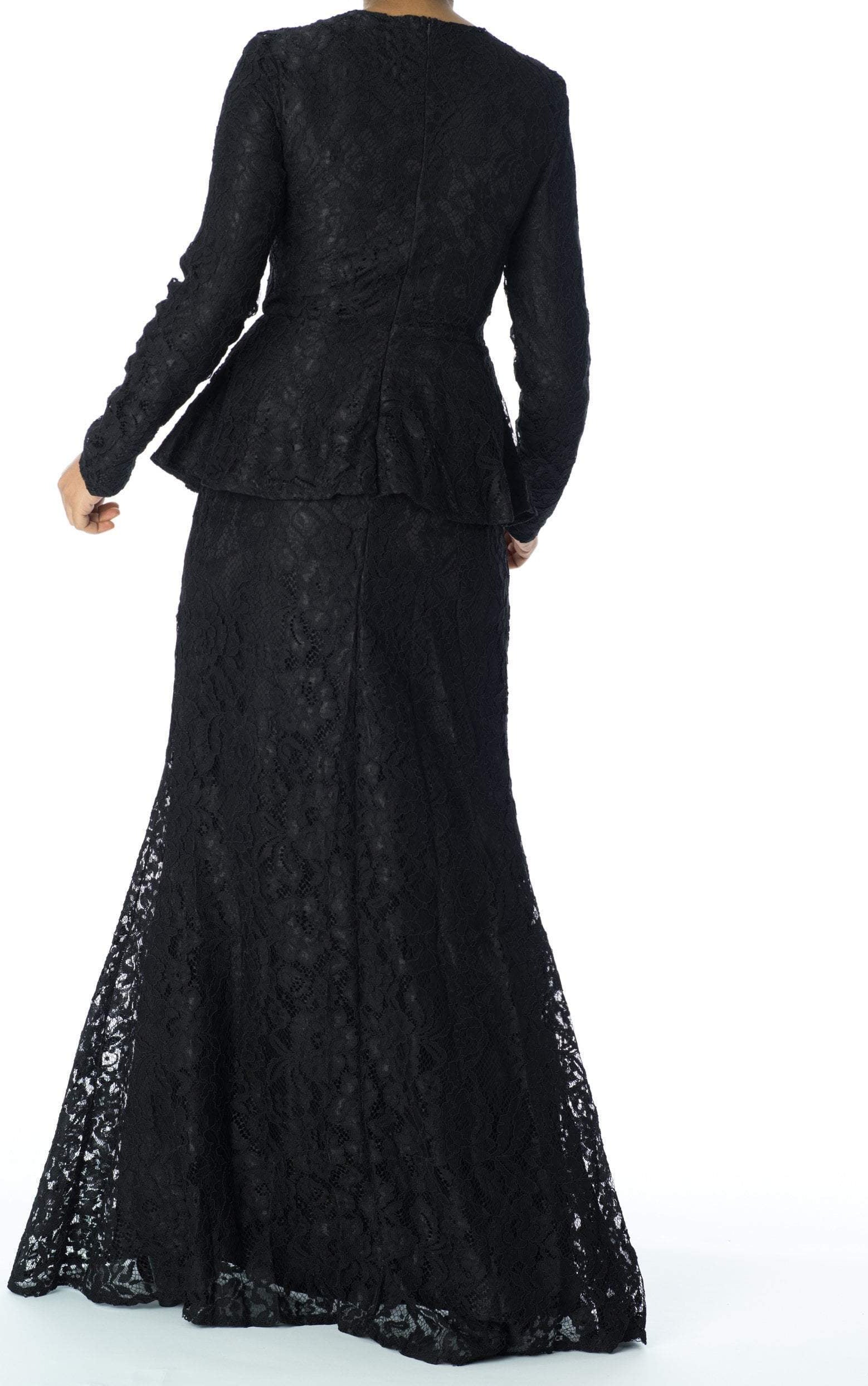 Elegant Lace peplum Dress Kabayare