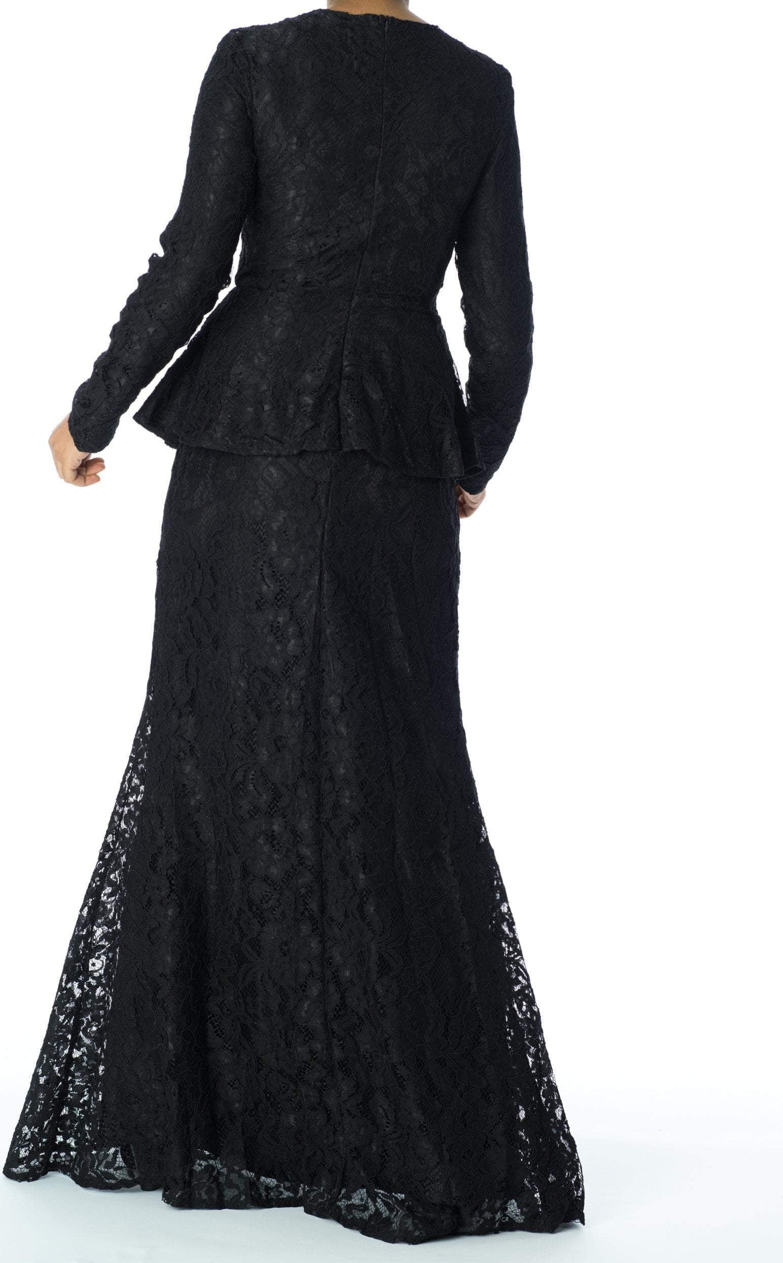 Elegant Lace peplum Dress Kabayare