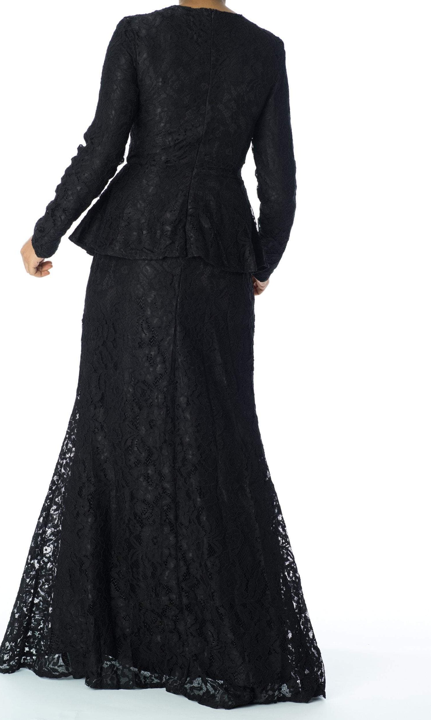 Elegant Lace peplum Dress Kabayare