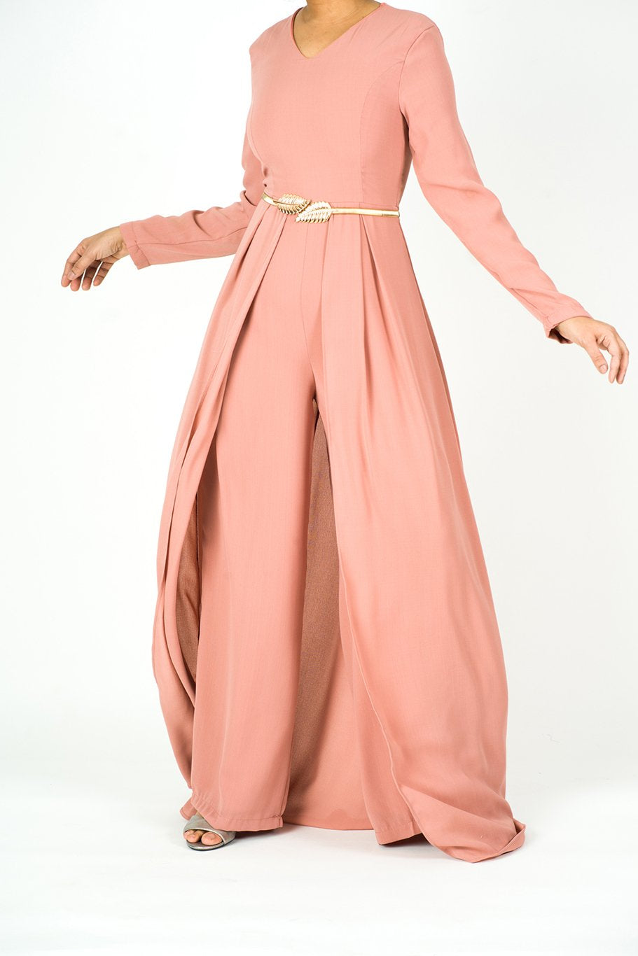 elegant long sleeve playsuit Maxi Kabayare