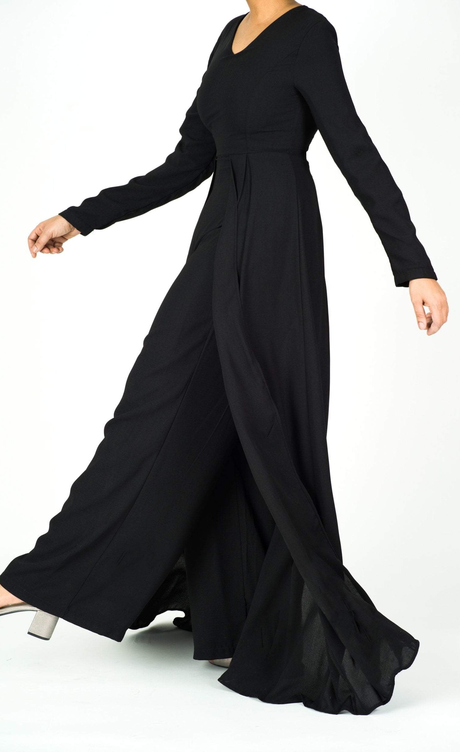 elegant long sleeve playsuit Maxi Kabayare