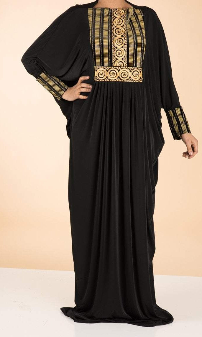 Embroidery QC Butterfly Abaya Kabayare