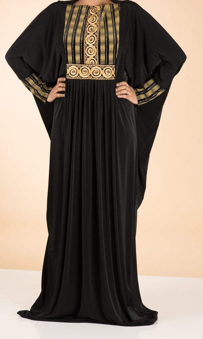 Embroidery QC Butterfly Abaya Kabayare