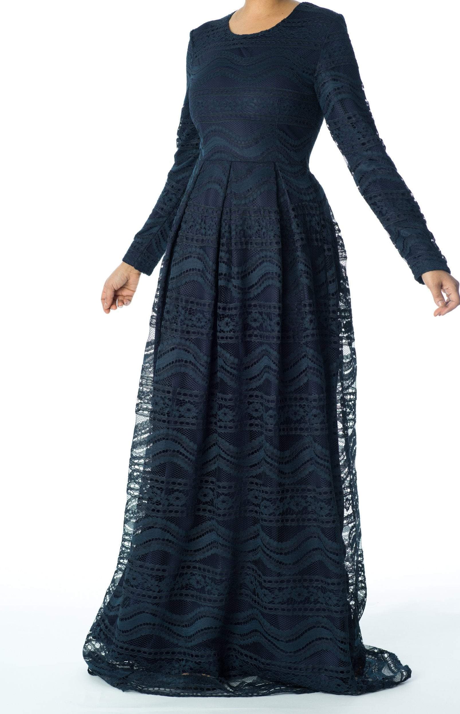 Ethereal Flare Lace Maxi Dress Kabayare