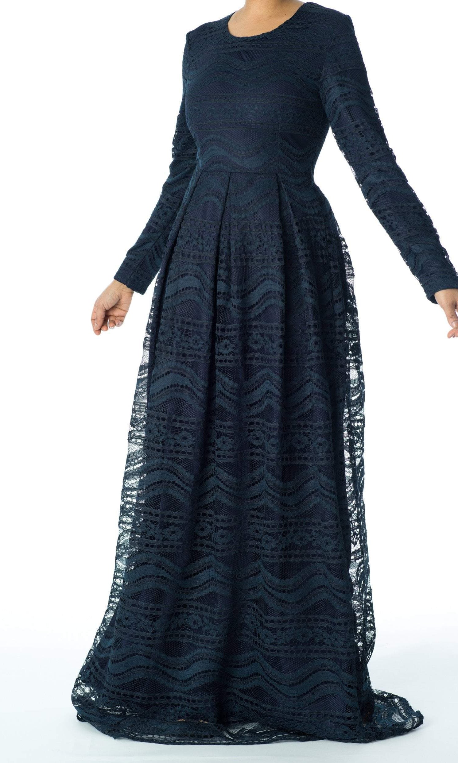 Ethereal Flare Lace Maxi Dress Kabayare