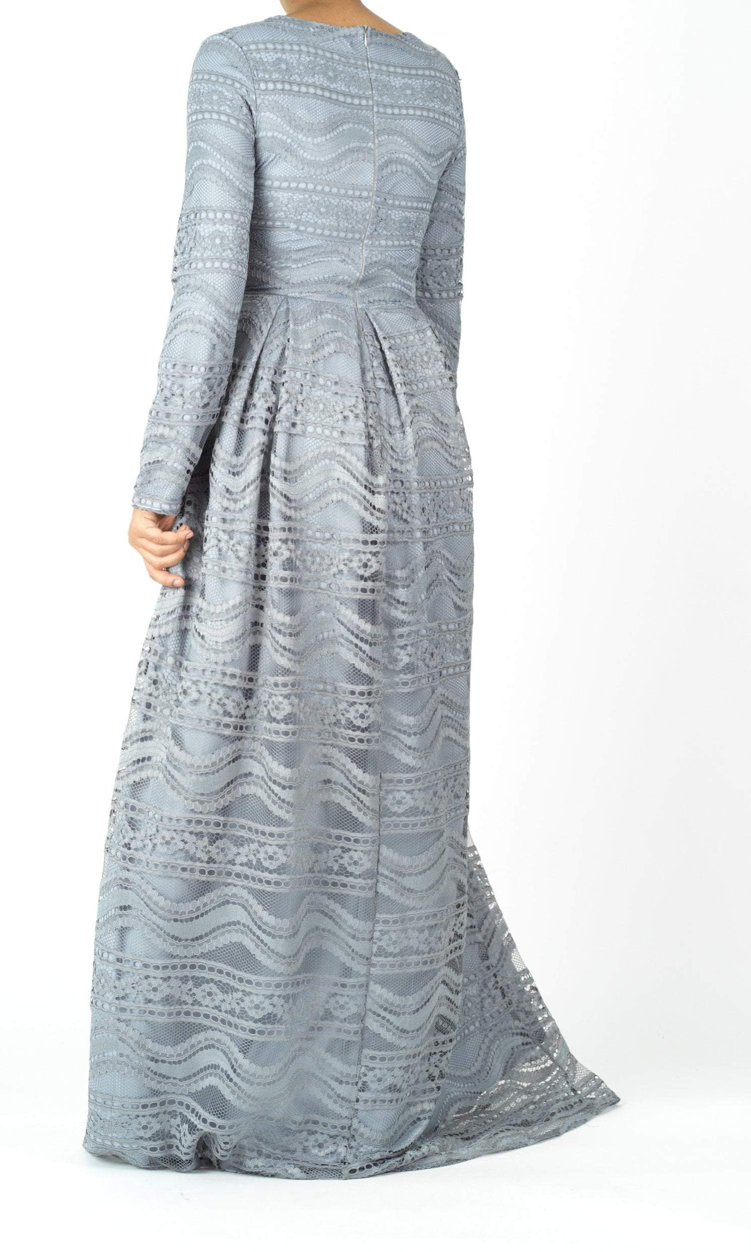 Ethereal Flare Lace Maxi Dress Kabayare