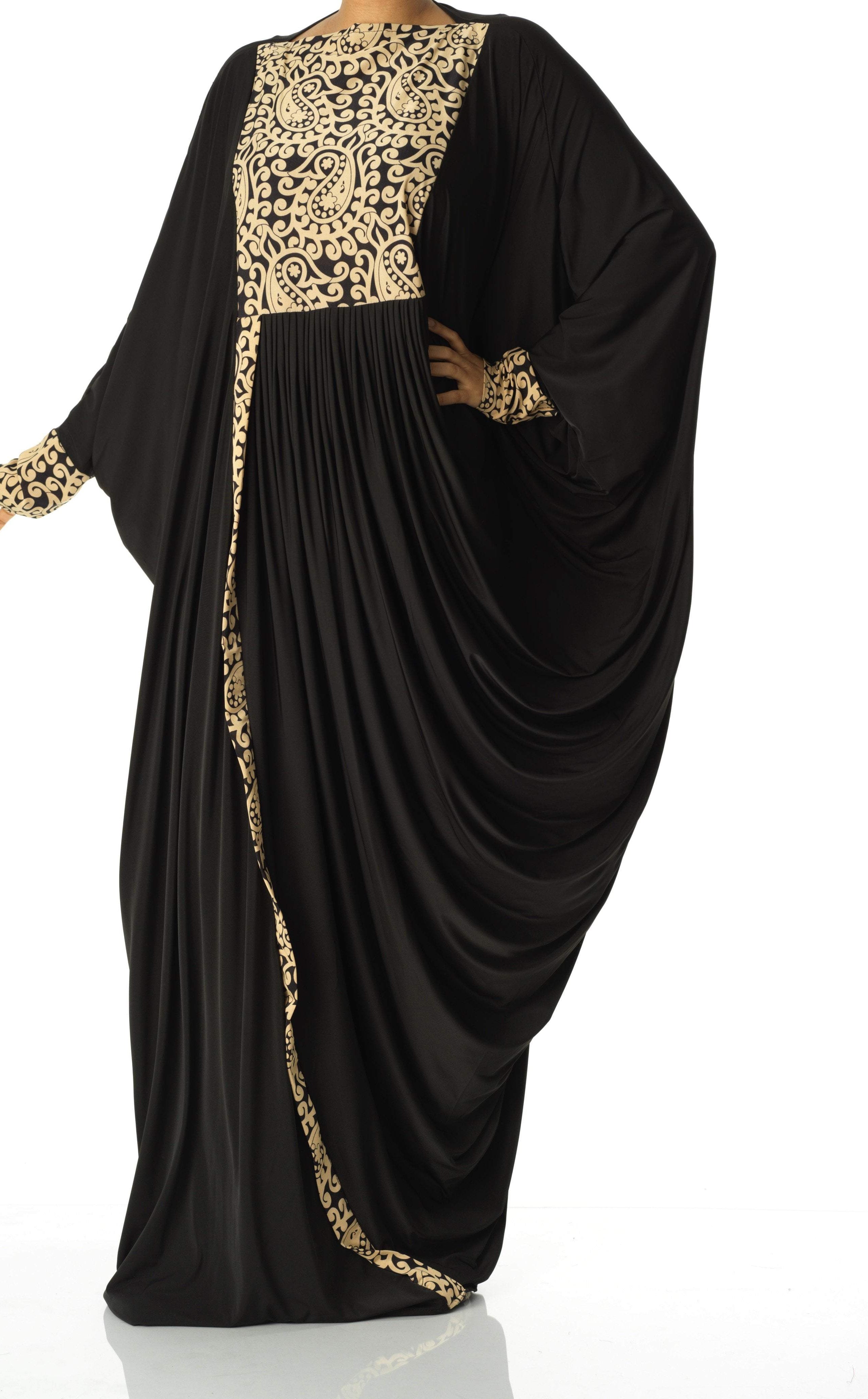 Eye catching butterfly jersey abaya Kabayare Fashion (6819996467378)