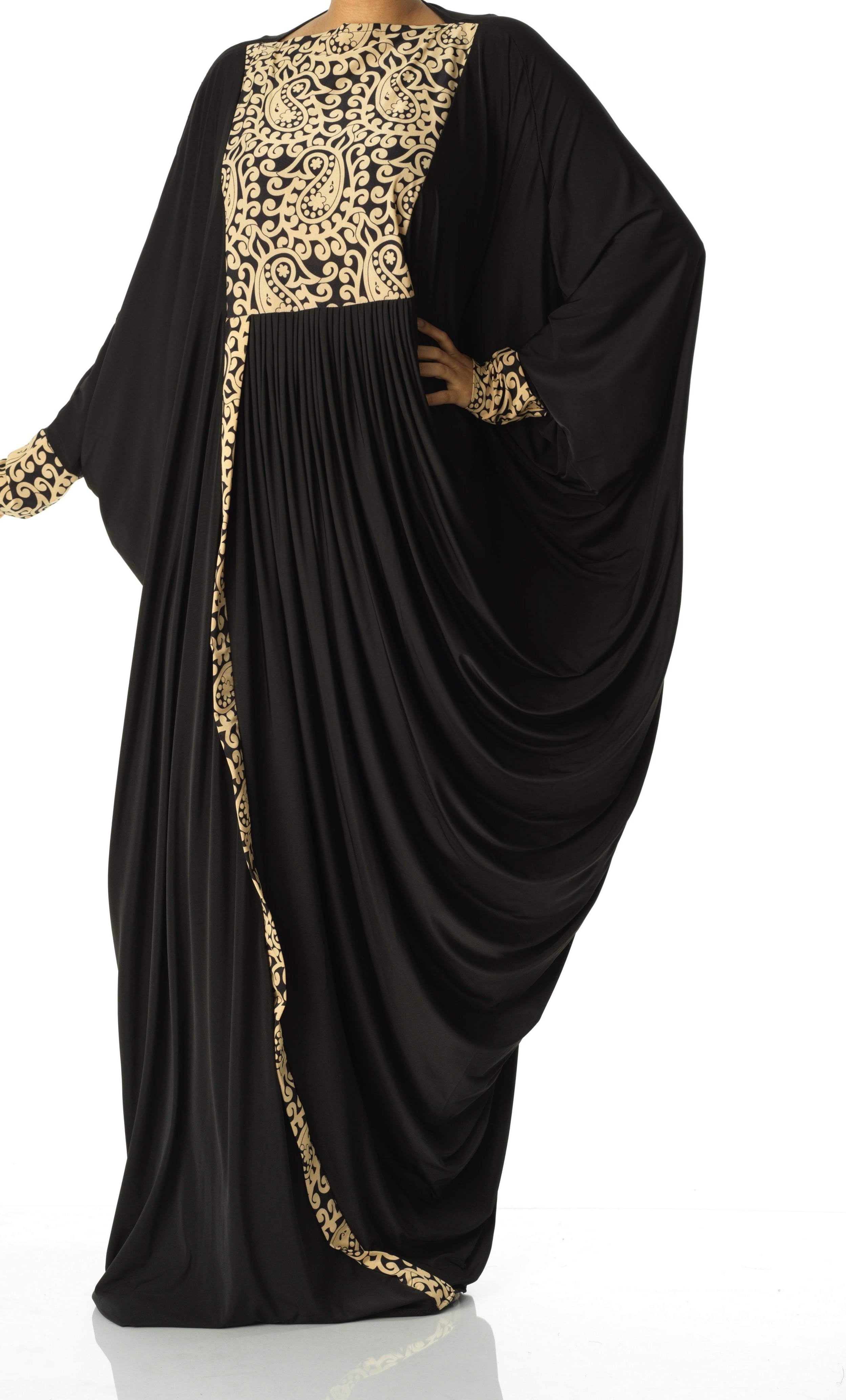 Eye catching butterfly jersey abaya Kabayare Fashion (6819996467378)