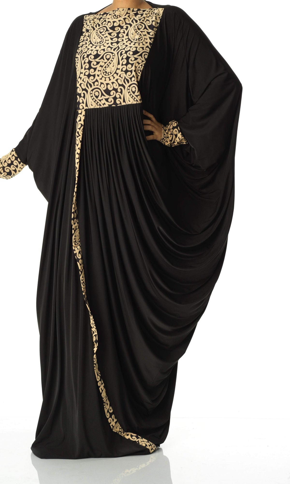 Eye catching butterfly jersey abaya Kabayare Fashion (6819996467378)