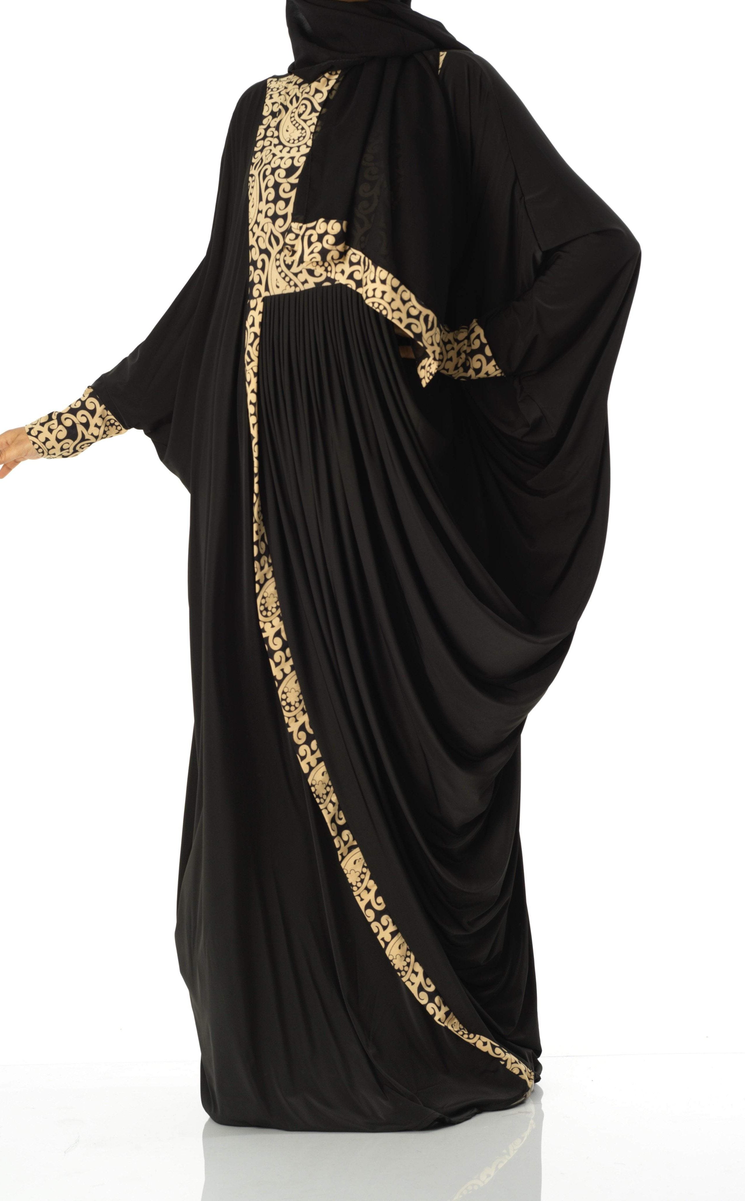 Eye catching butterfly jersey abaya Kabayare Fashion (6819996467378)