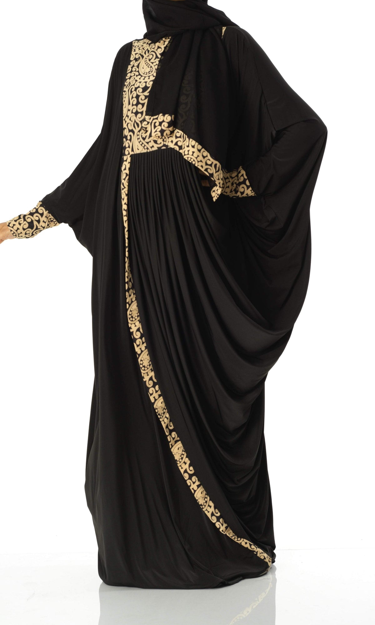 Eye catching butterfly jersey abaya Kabayare Fashion (6819996467378)