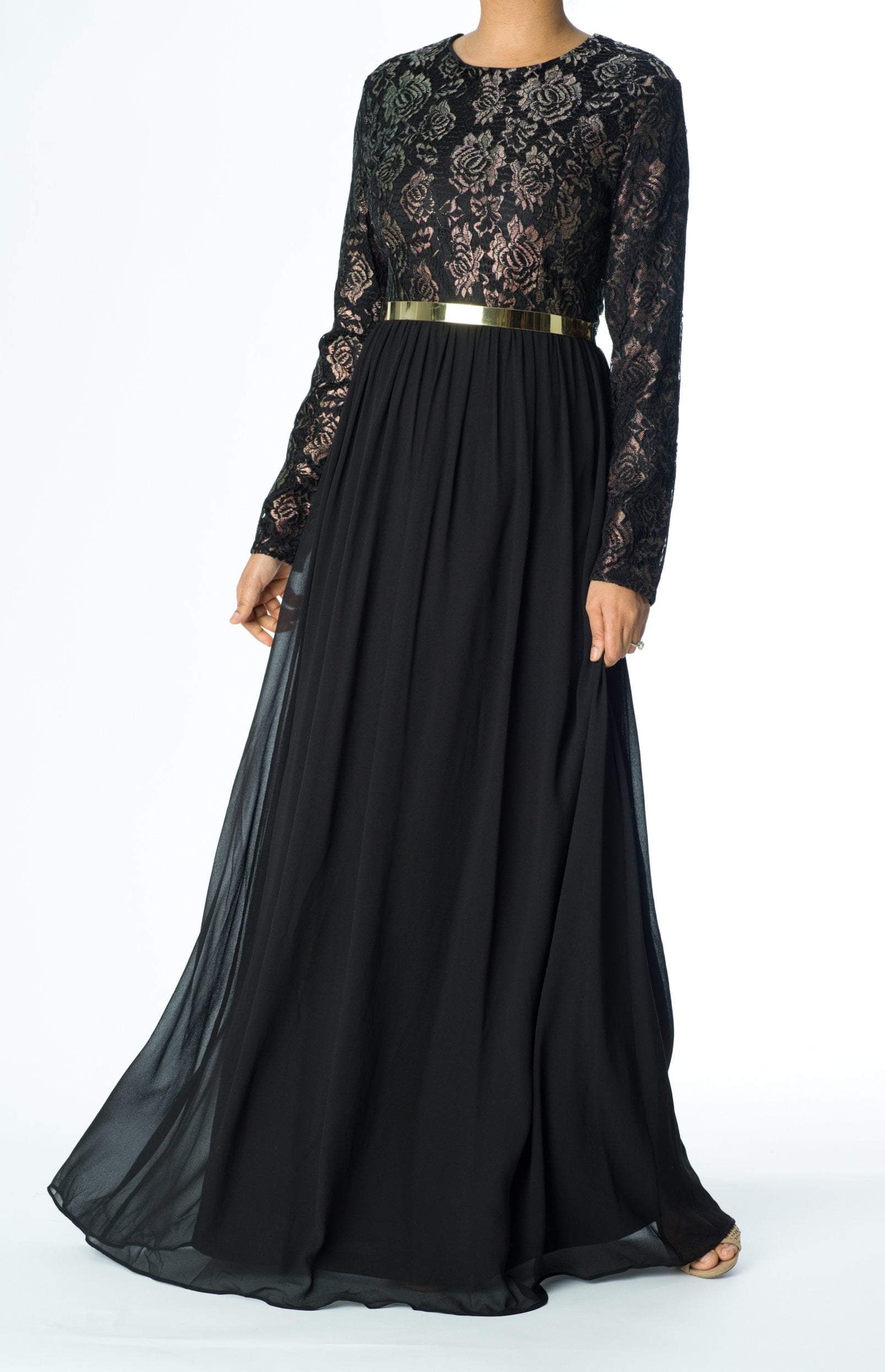 FAIRYTALE Lace detail chiffon dress Kabayare