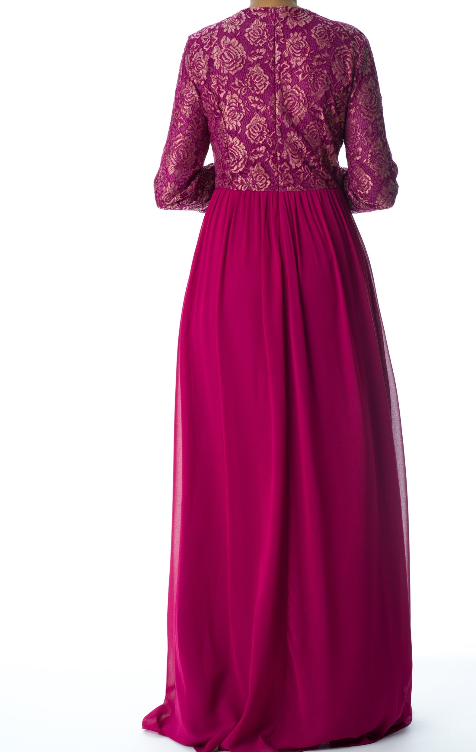 FAIRYTALE Lace detail chiffon dress Kabayare