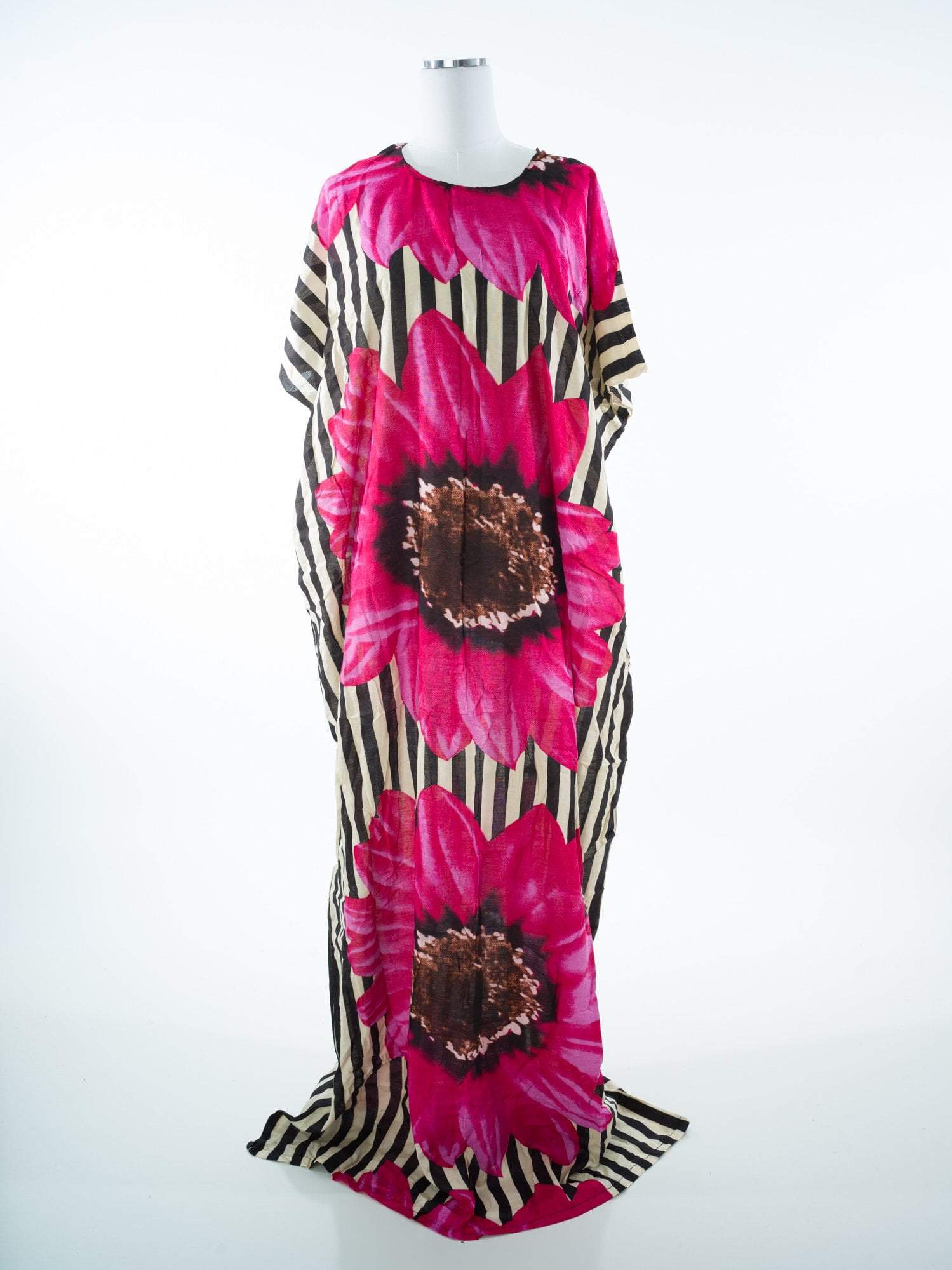 Floral and stripes bati dress - Kabayare Fashion (6147772514482)
