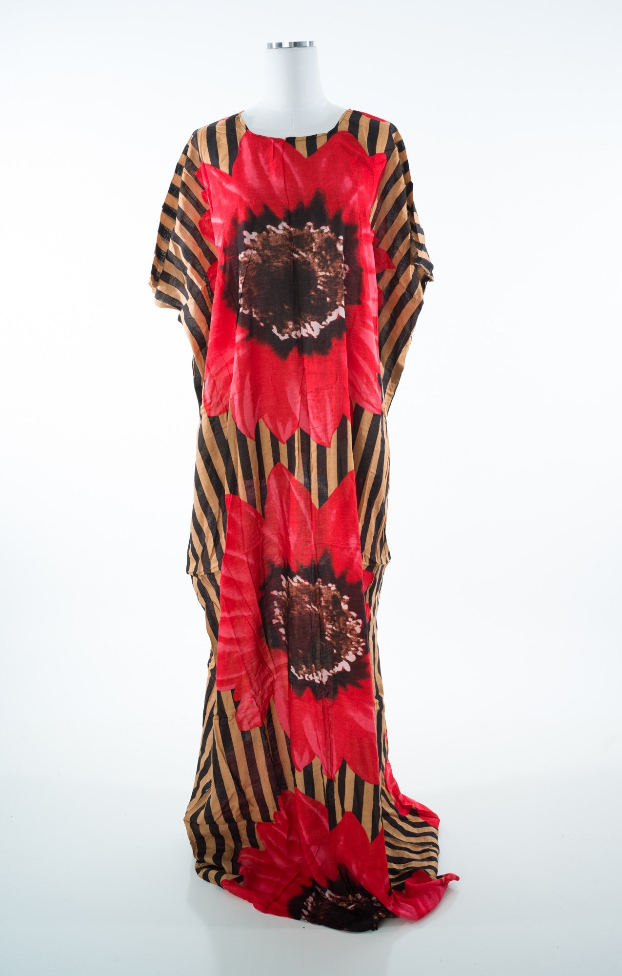 Floral and stripes bati dress Kabayare