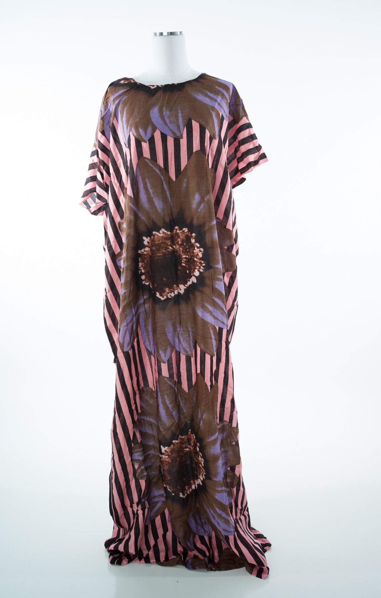 Floral and stripes bati dress Kabayare