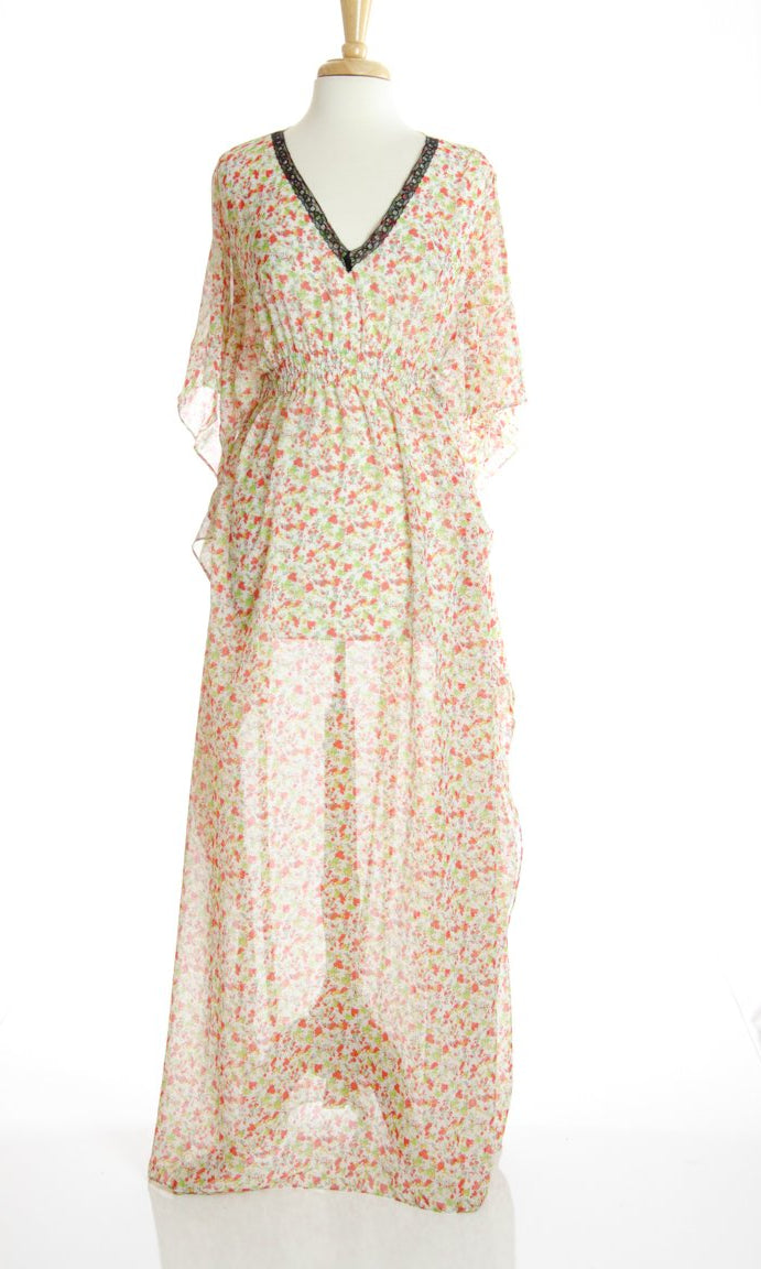 Flowers in the Garden Maxi Dress Kabayare
