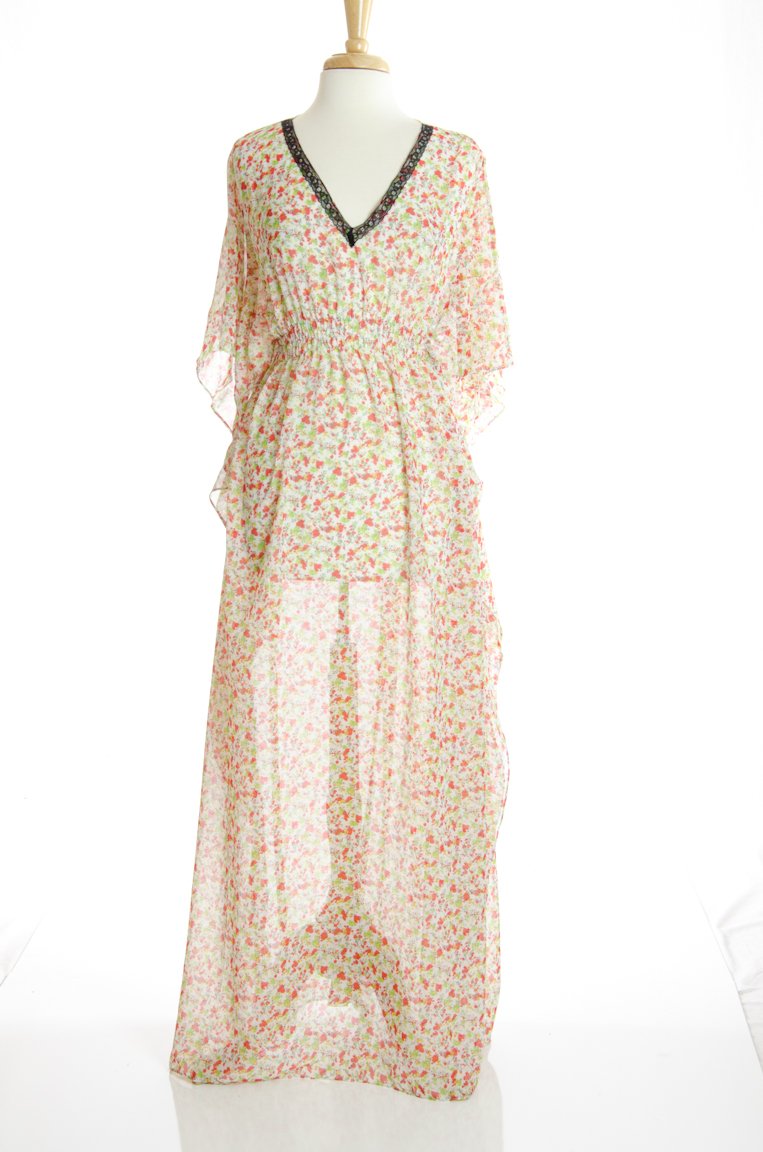 Flowers in the Garden Maxi Dress Kabayare