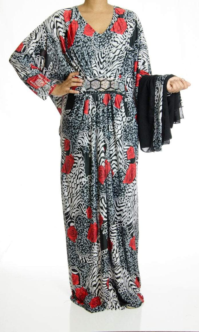 Forest Bridges Butterfly Jersey Abaya Kabayare