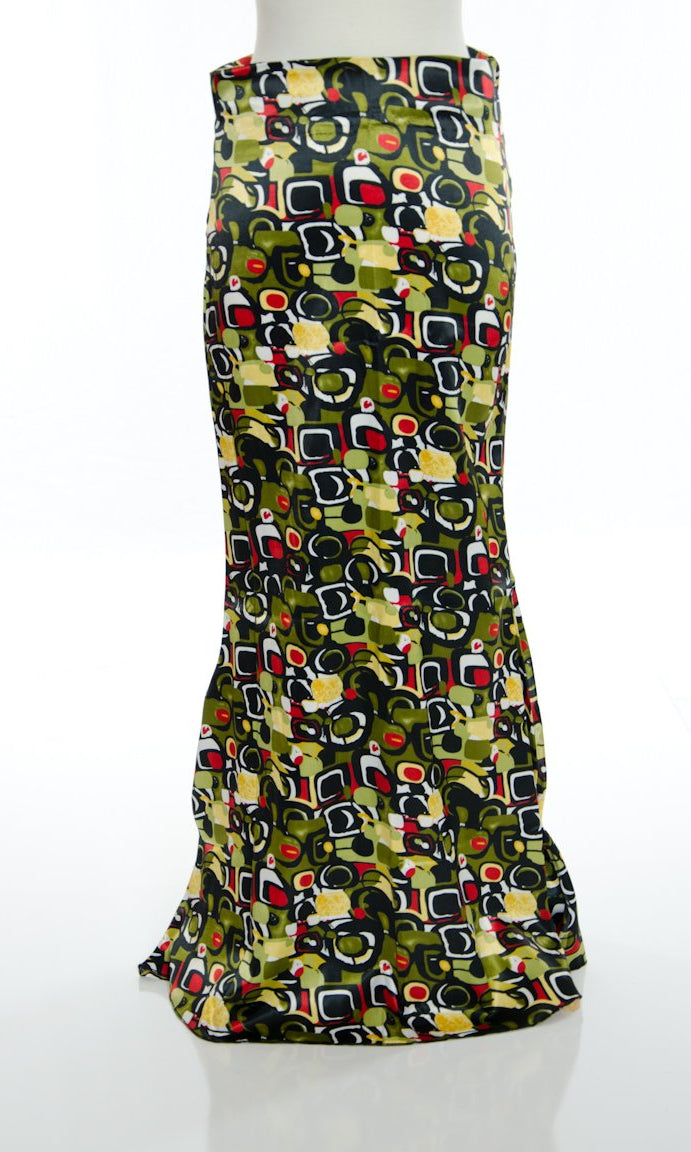 Forest Green Digital Skirt Kabayare