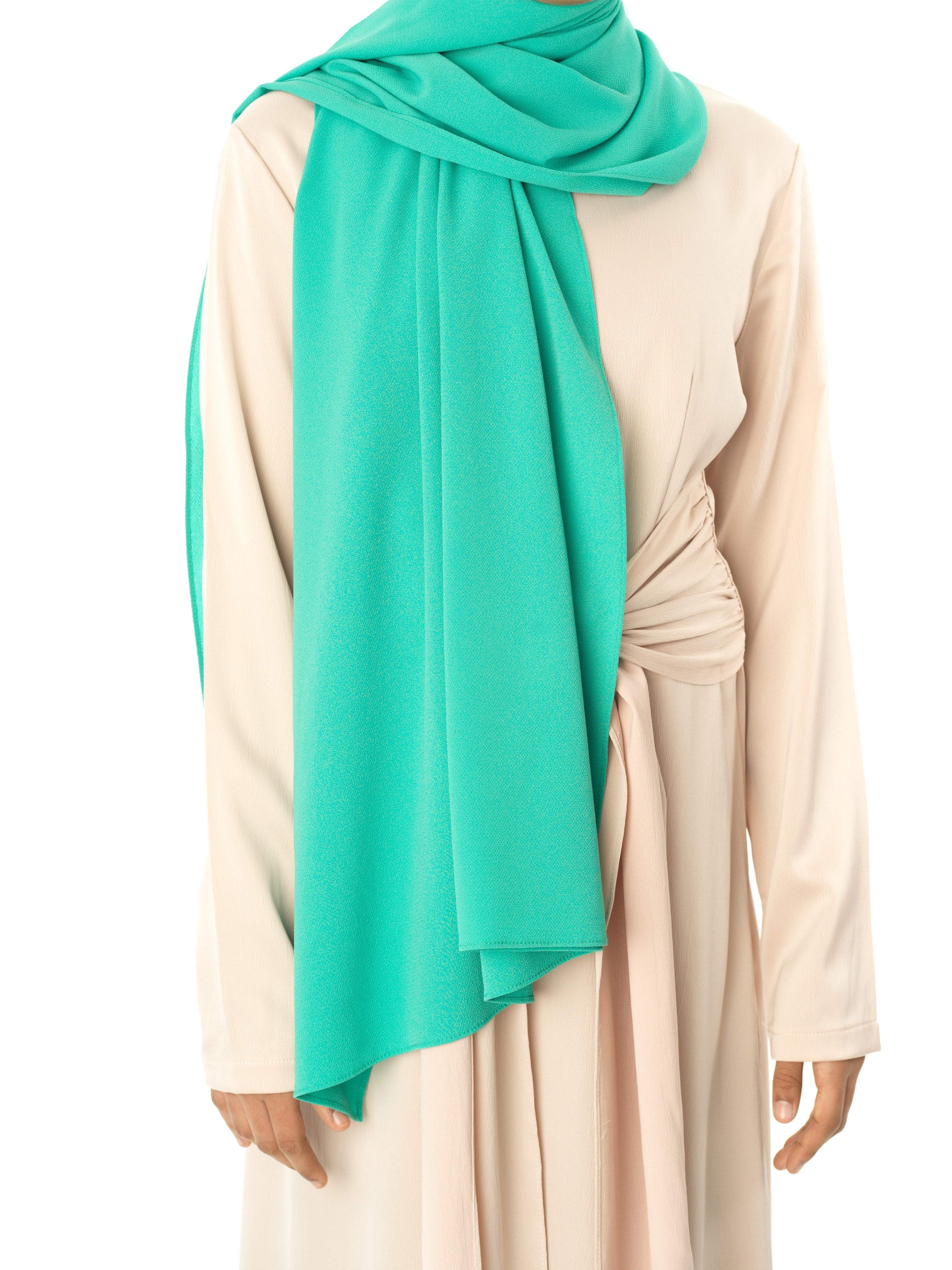 Fresh Mint fabulous crepe Hijab Kabayare