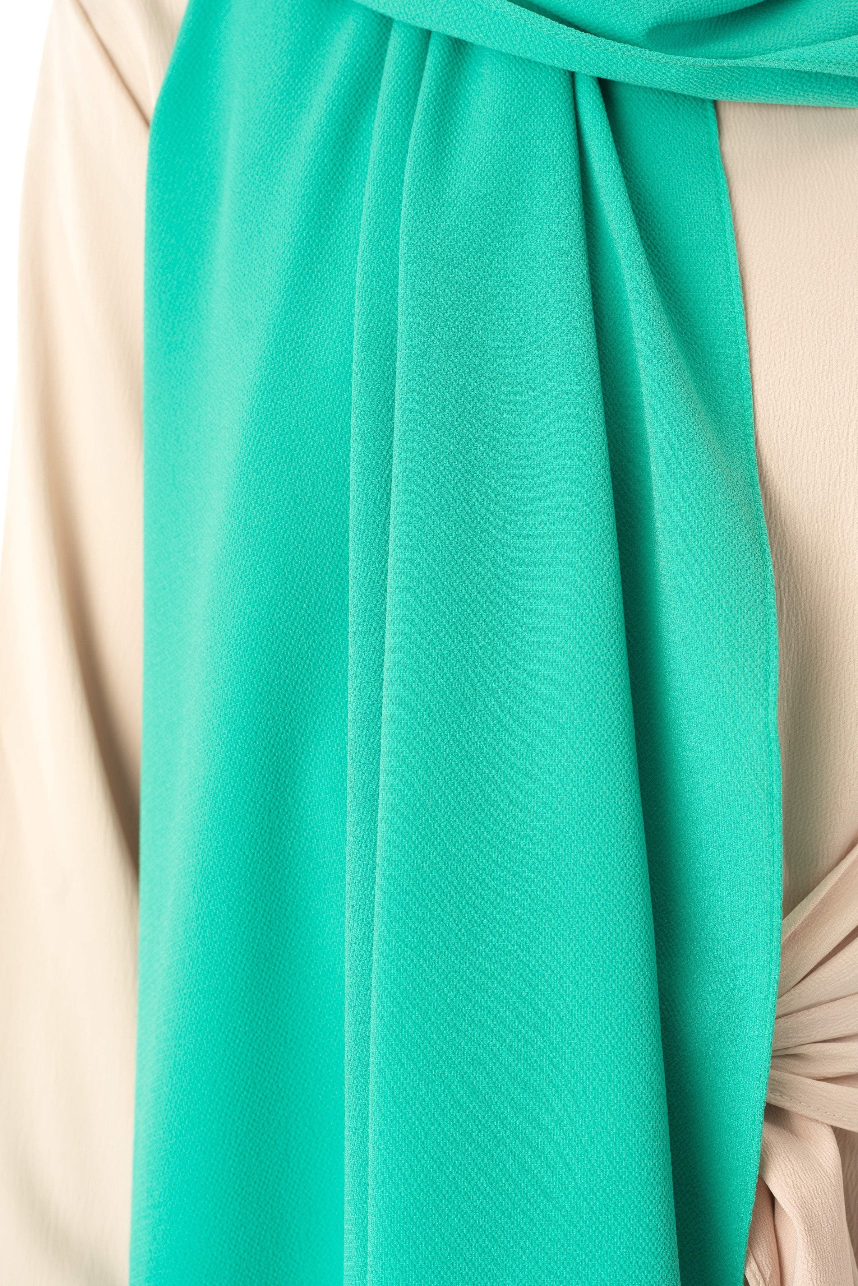 Fresh Mint fabulous crepe Hijab Kabayare