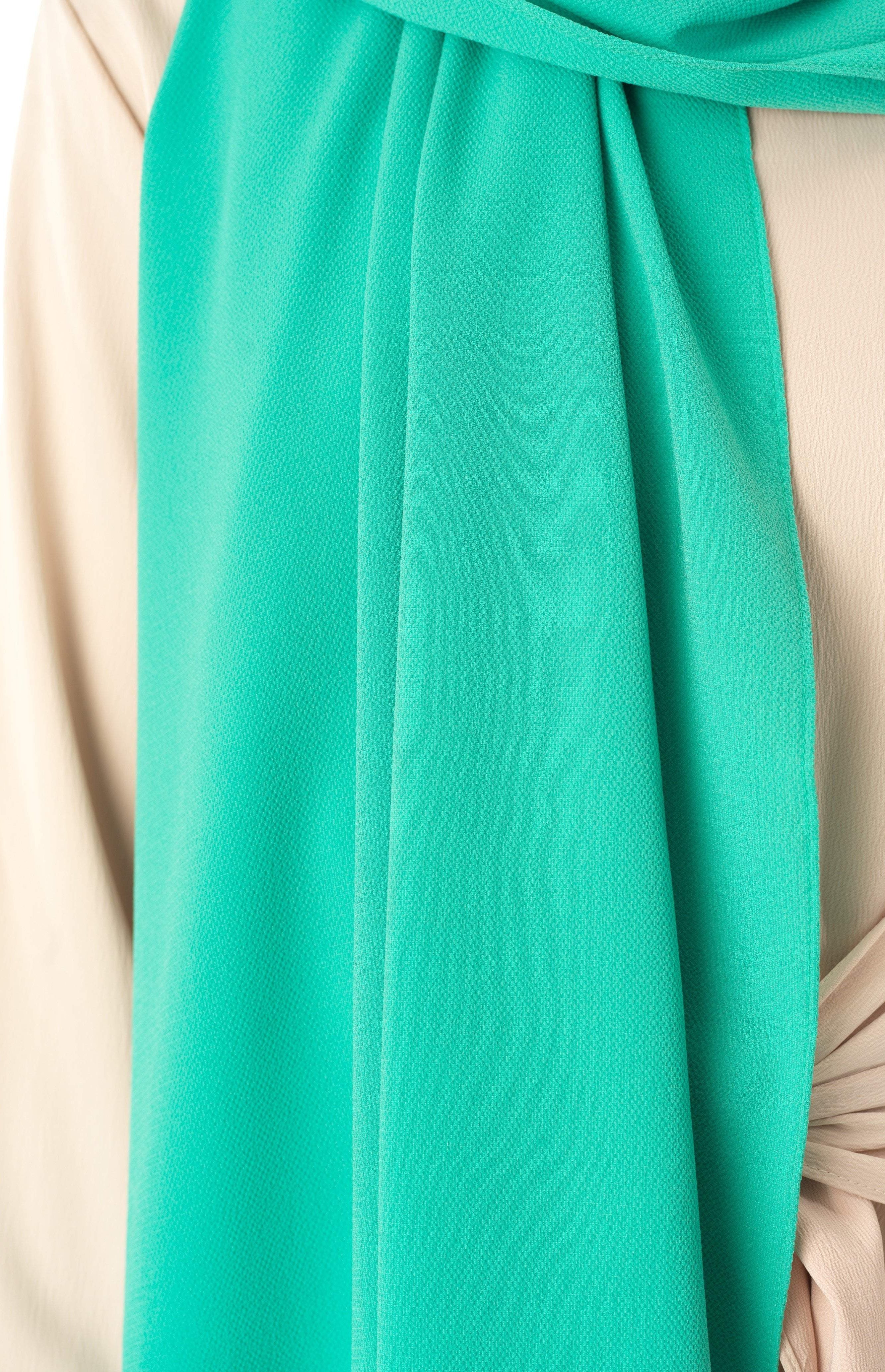 Fresh Mint fabulous crepe Hijab Kabayare