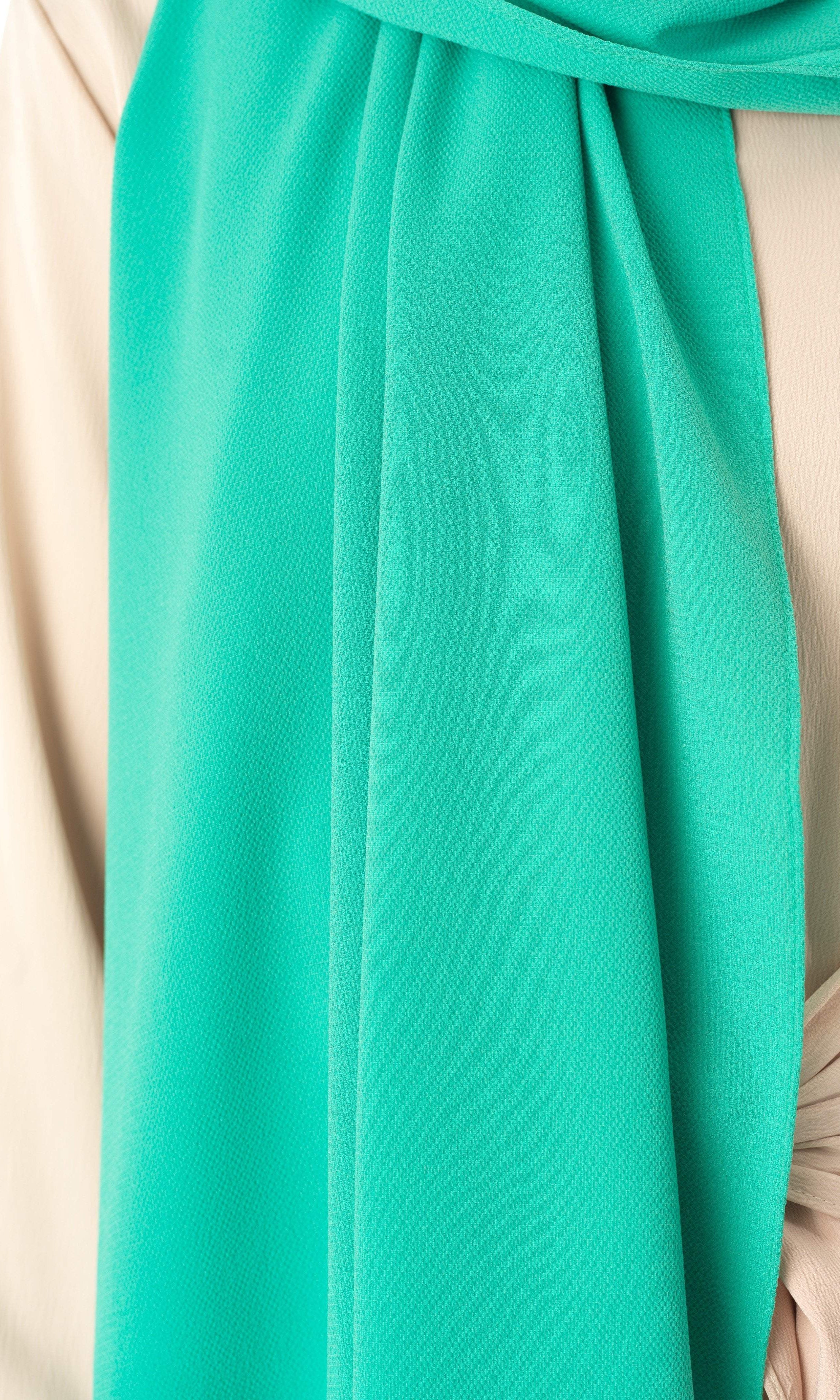 Fresh Mint fabulous crepe Hijab Kabayare