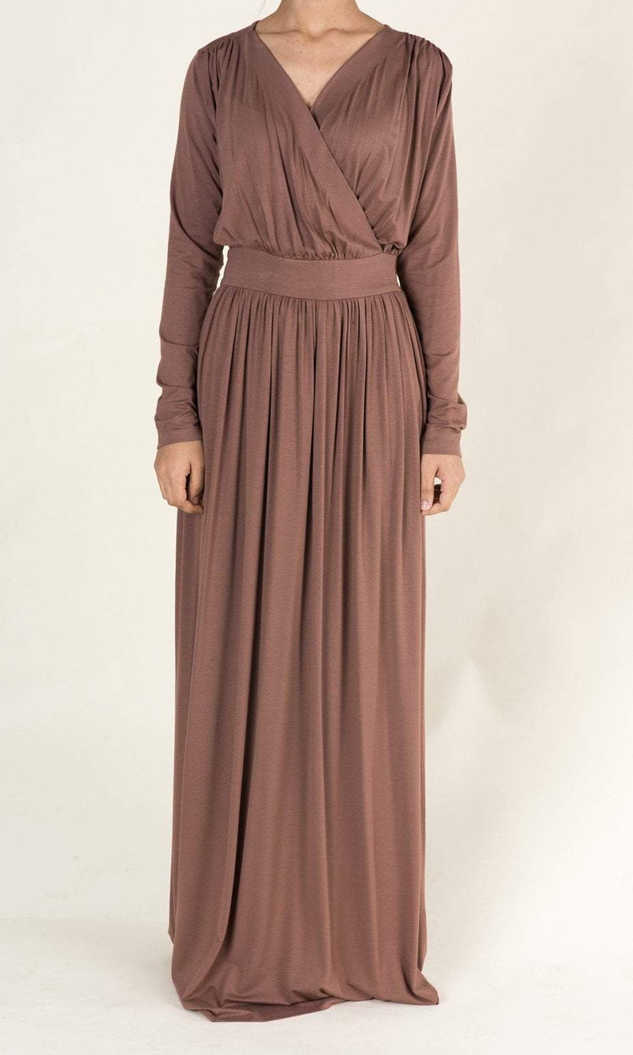 Fudge V-Neck Jersey Maxi Dress Kabayare