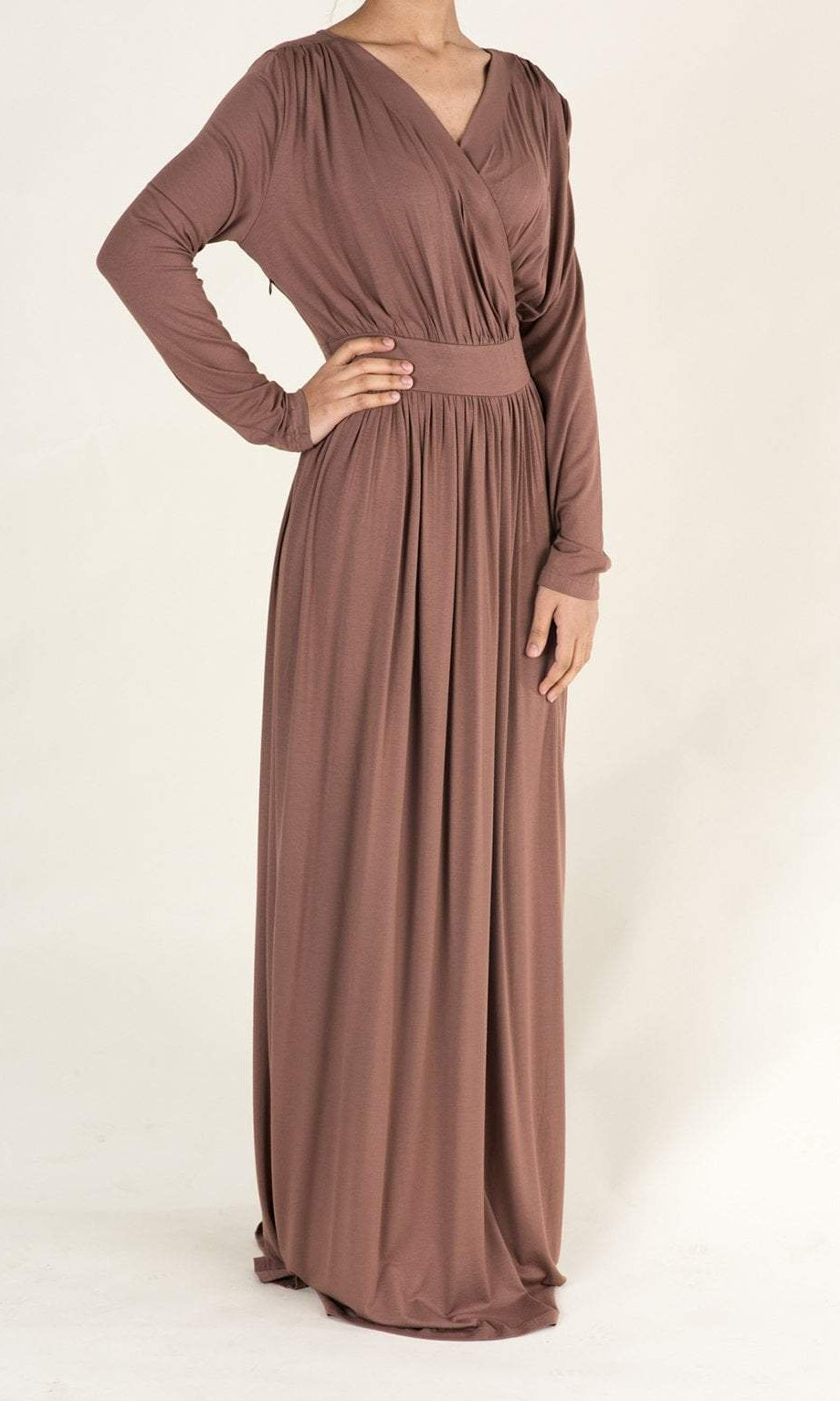 Fudge V-Neck Jersey Maxi Dress Kabayare