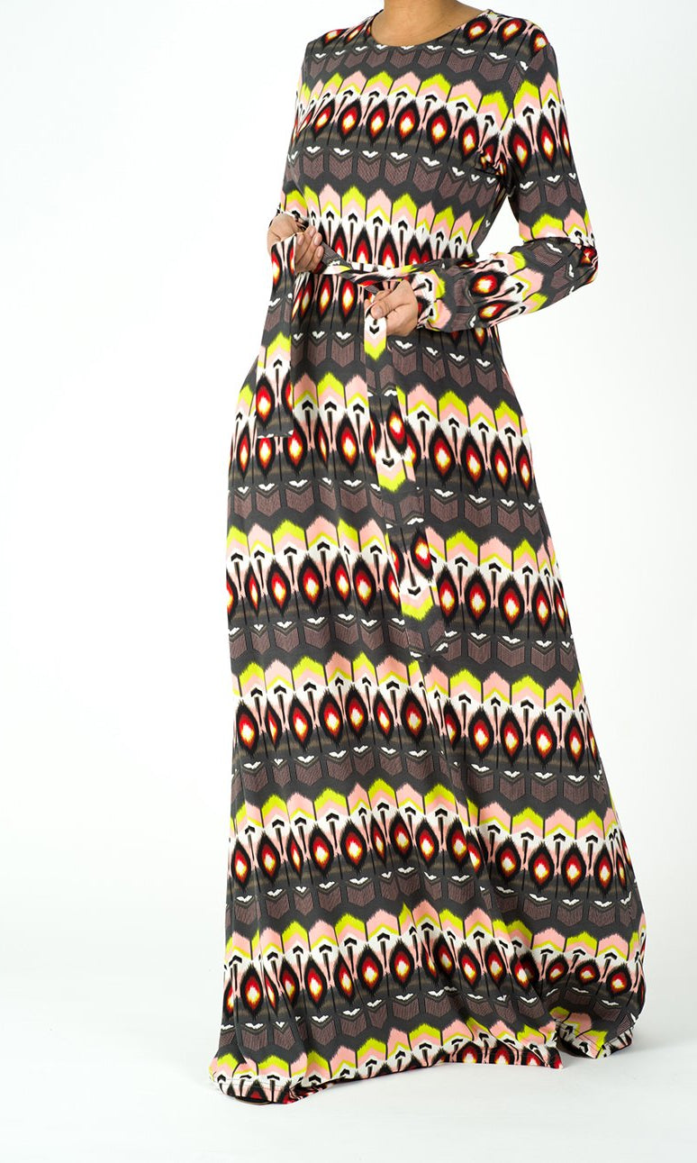 GETAWAY aztec maxi Dress Kabayare