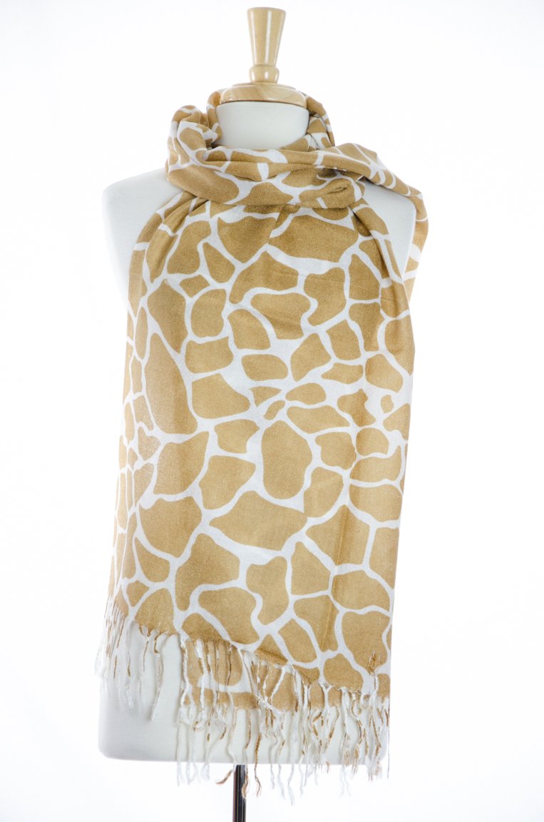 Giraffe Acrylic Scarf Pashimina Kabayare