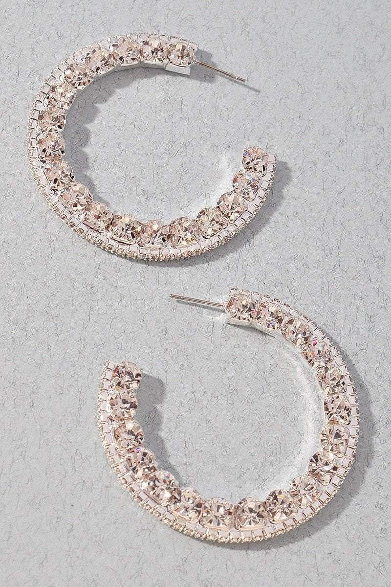 Golden C-hoops earrings Kabayare