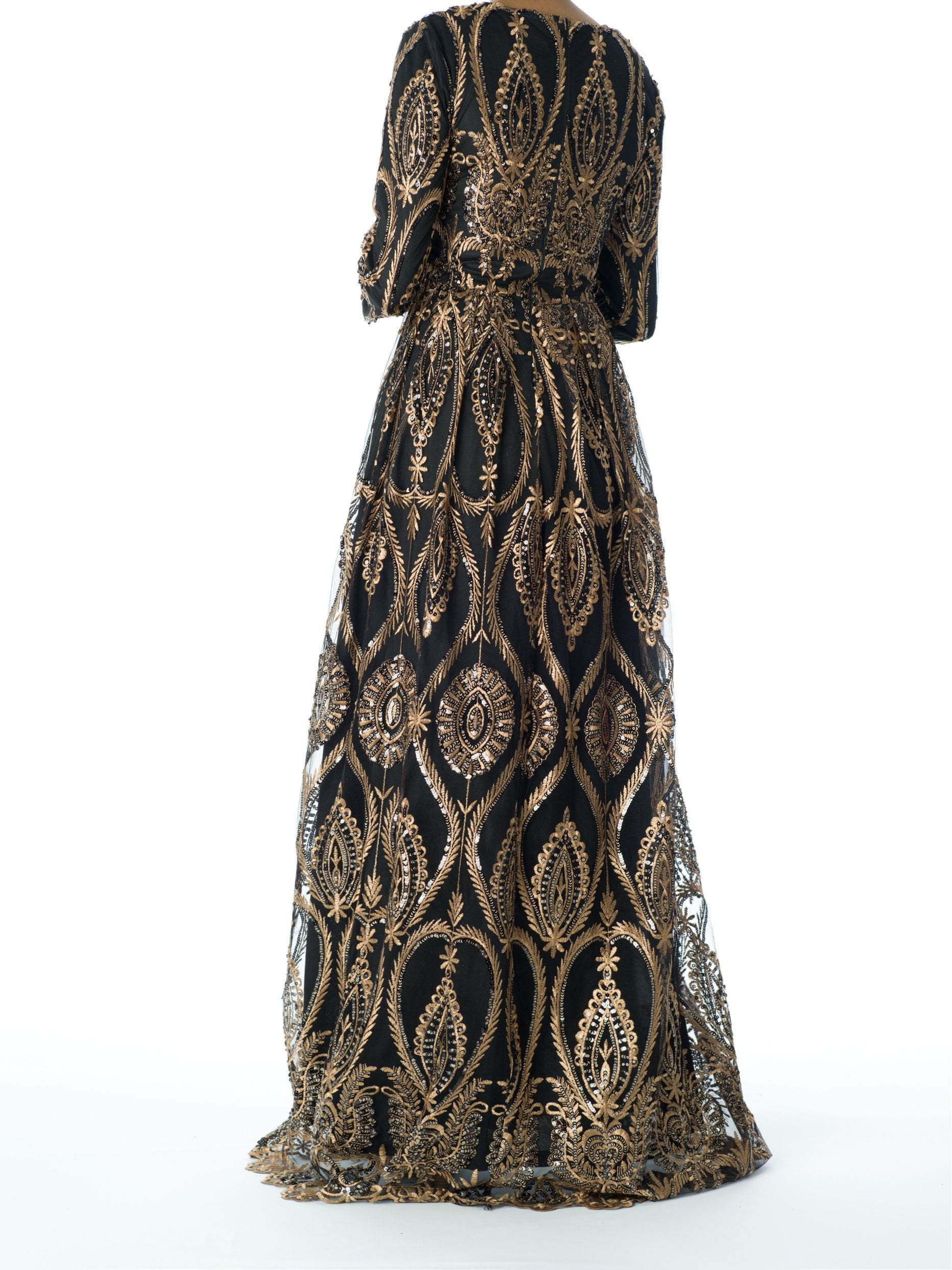 Golden Caterina Modest Gown Kabayare