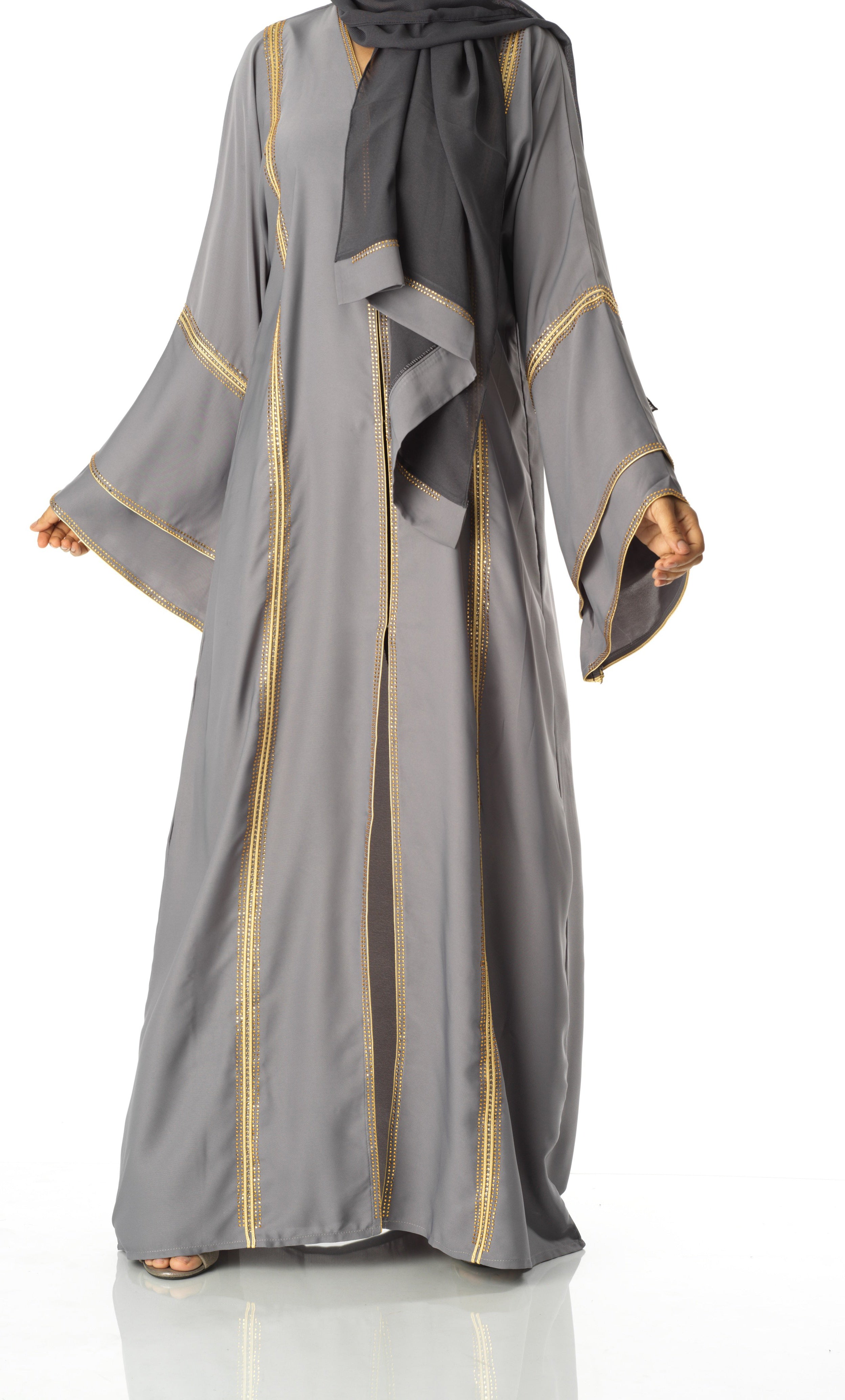 Golden dahaba kimono abaya Kabayare