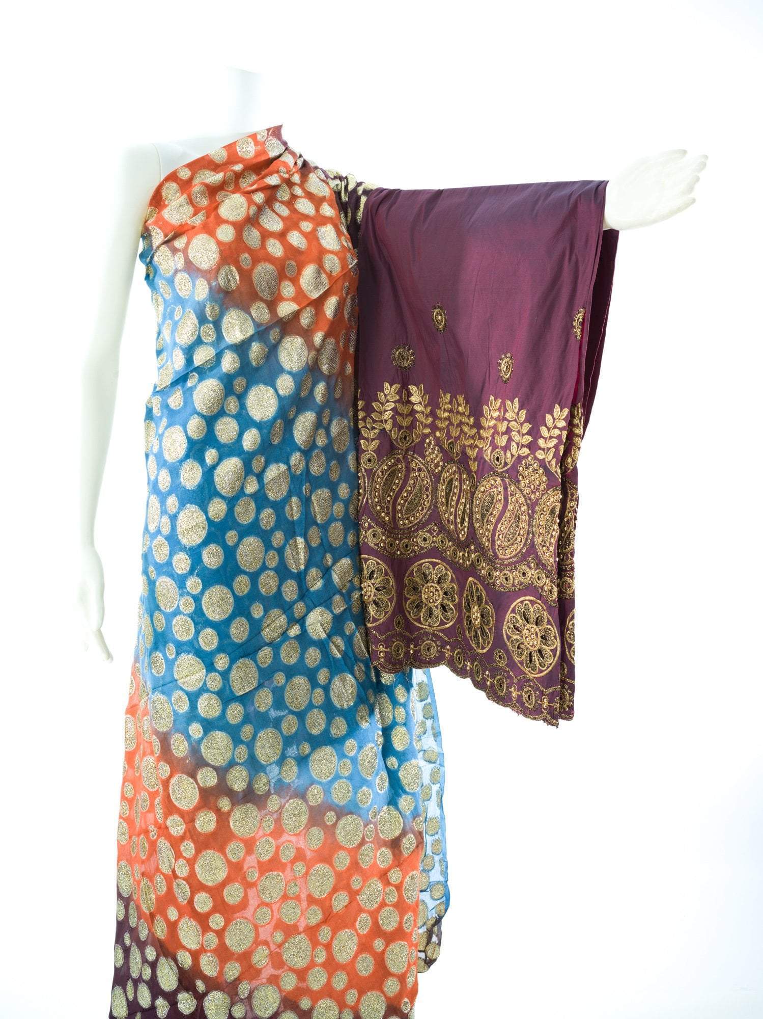 Golden dots fransawi inspired Dirac set Kabayare