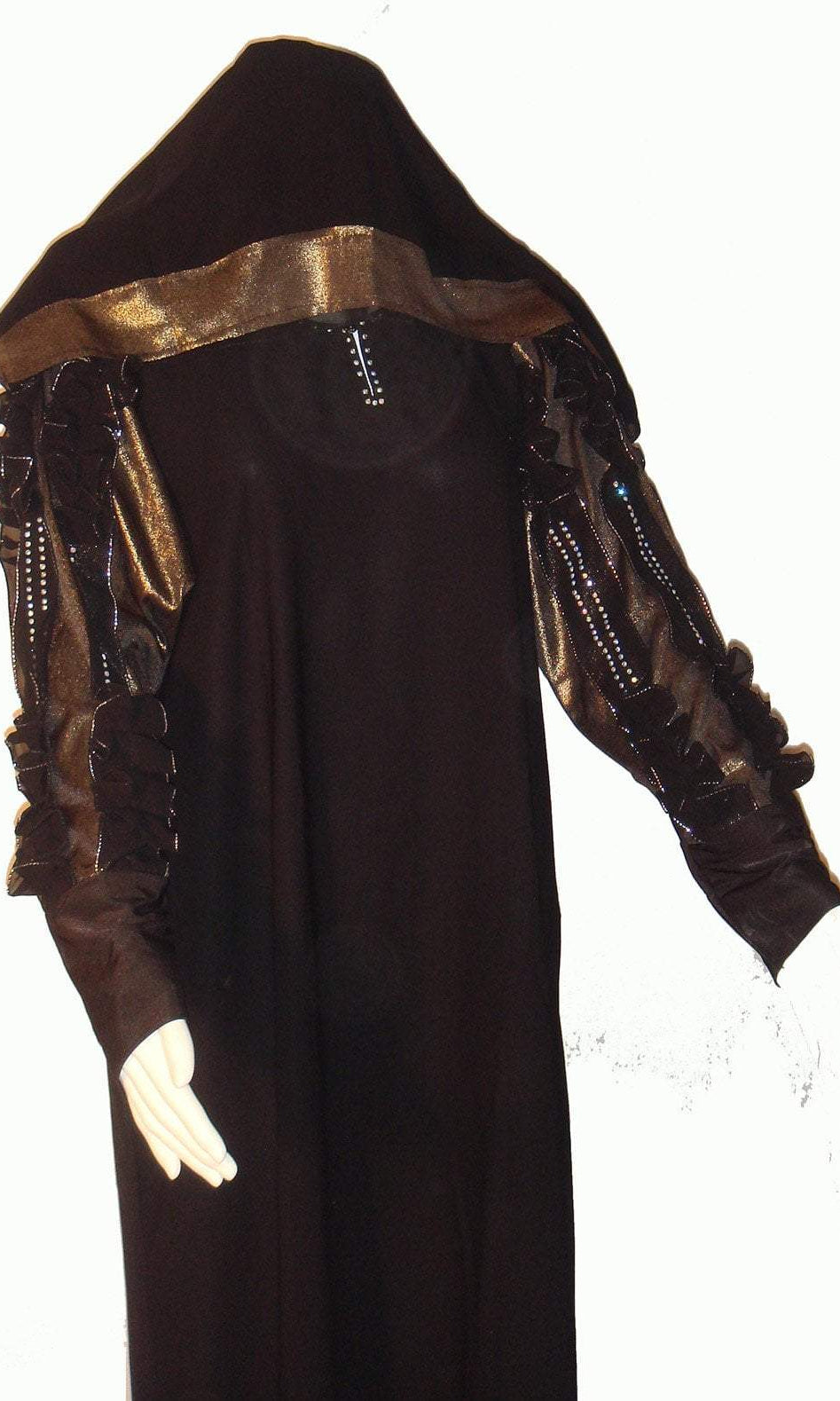 Golden Flare Abaya Kabayare