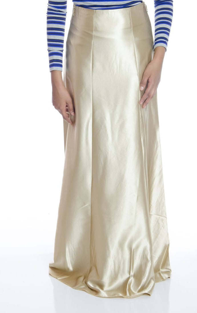 Golden Satin Skirt Kabayare