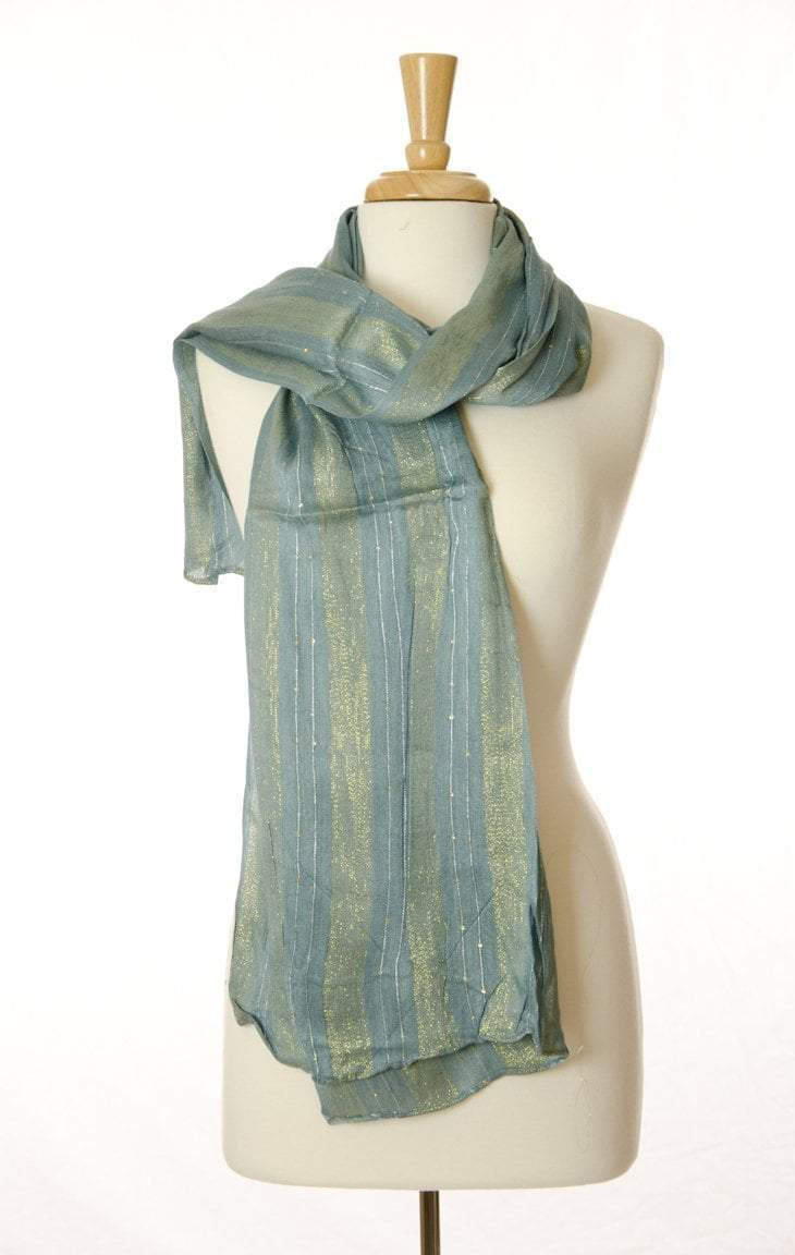 Gray Golden Flare Scarf Kabayare