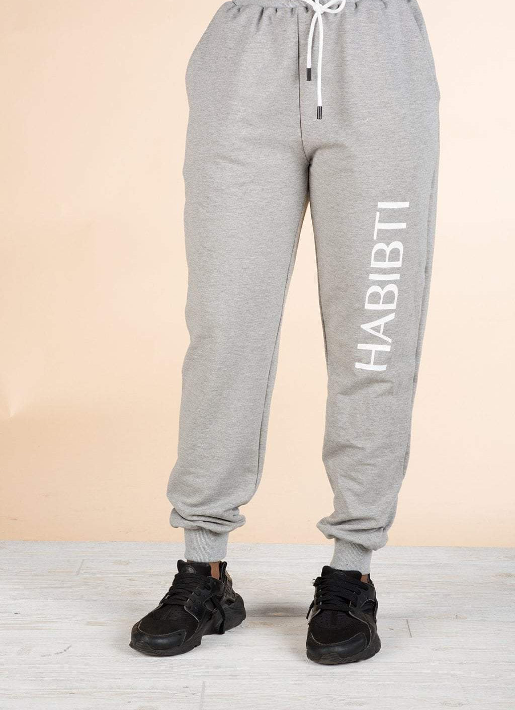 Gray Habibti sweat Pants Kabayare