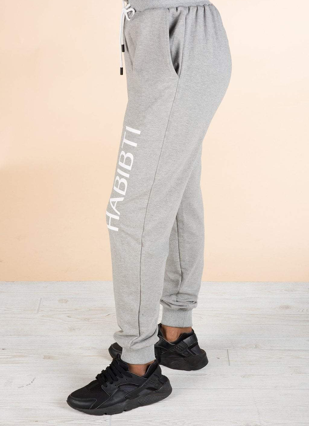 Gray Habibti sweat Pants Kabayare