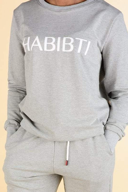 Gray Habibti sweater Kabayare