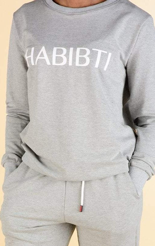 Gray Habibti sweater Kabayare