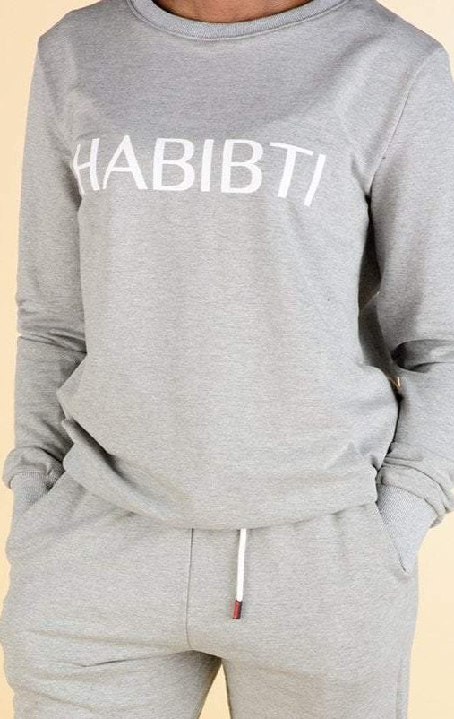 Gray Habibti sweater Kabayare
