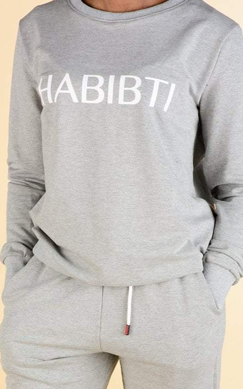 Gray Habibti sweater Kabayare